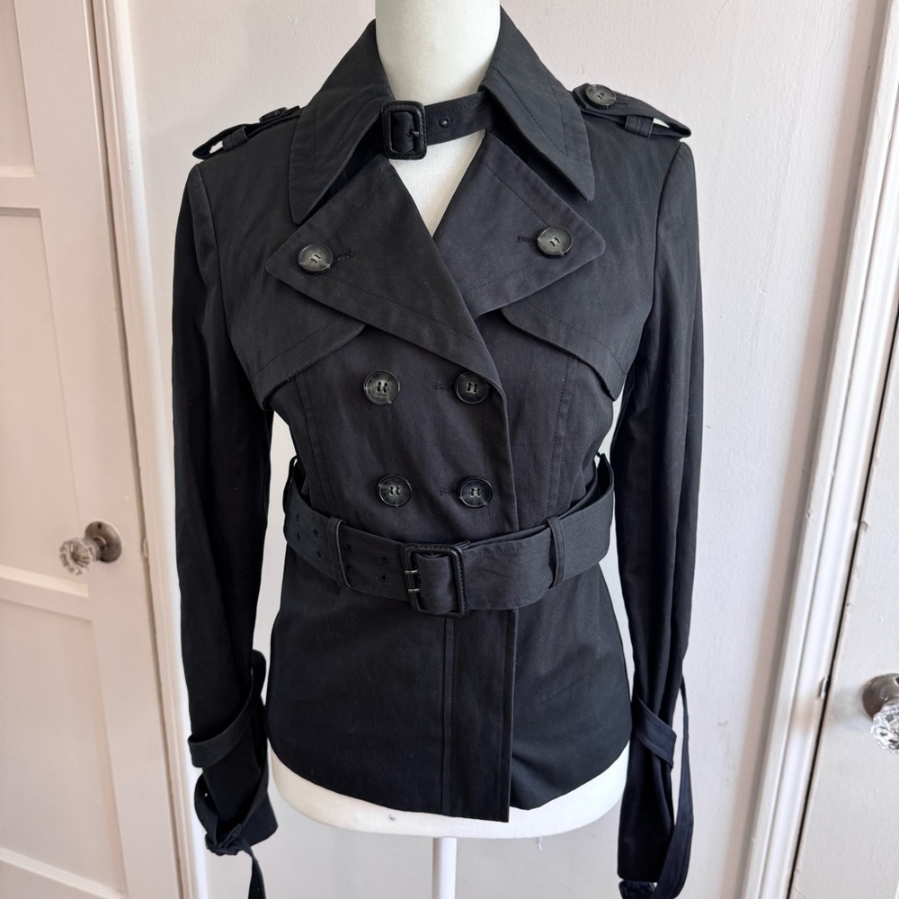All Saints Crop Trench Coat
